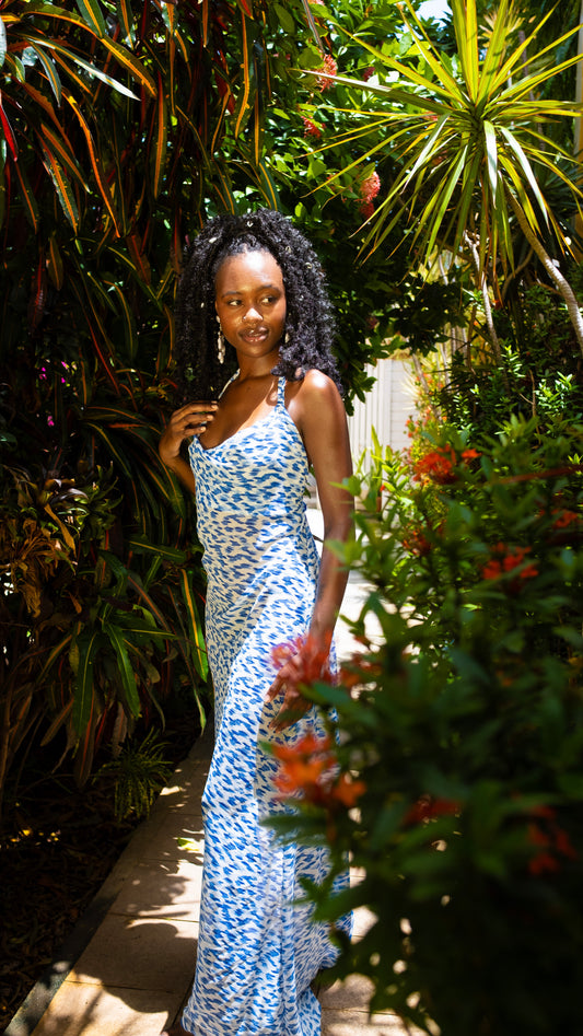Rita Maxi Dress (Azure)